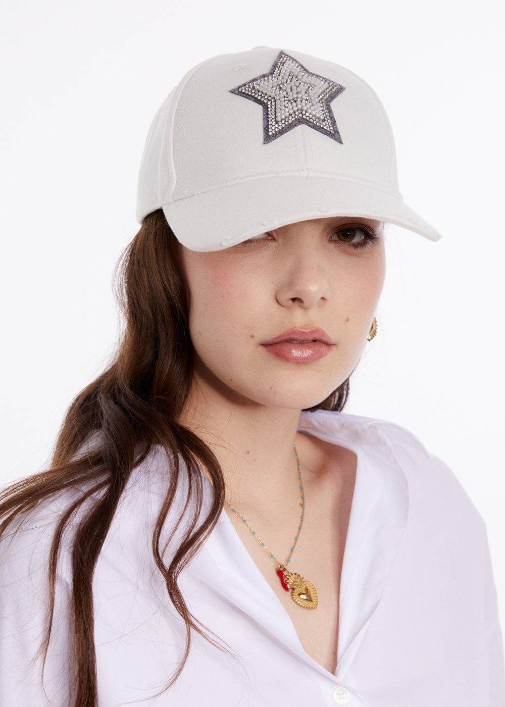 Nalí STAR BASEBALL HAT W/ PATCH + COLORS Vendita Economica