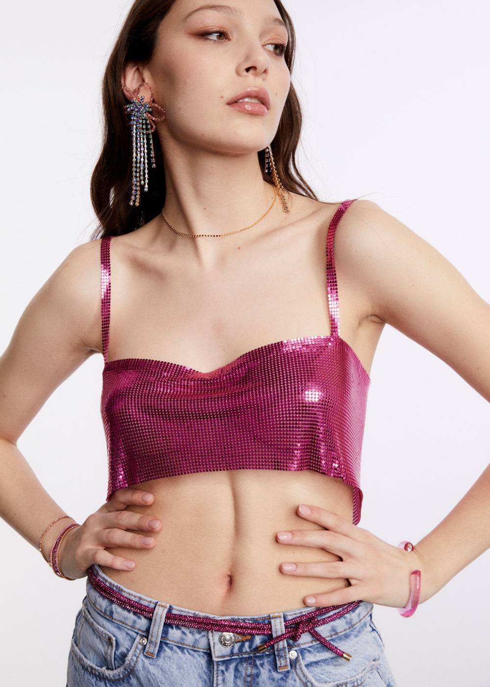 Nalí ELETTRA TOP IN MESH + COLORS In Saldo