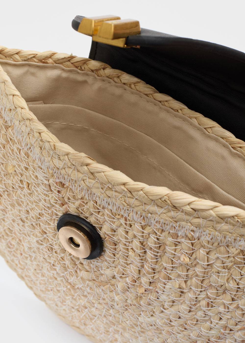 Nalí LAURYN SMALL STRAW BAG NATURAL COLOR In Vendita