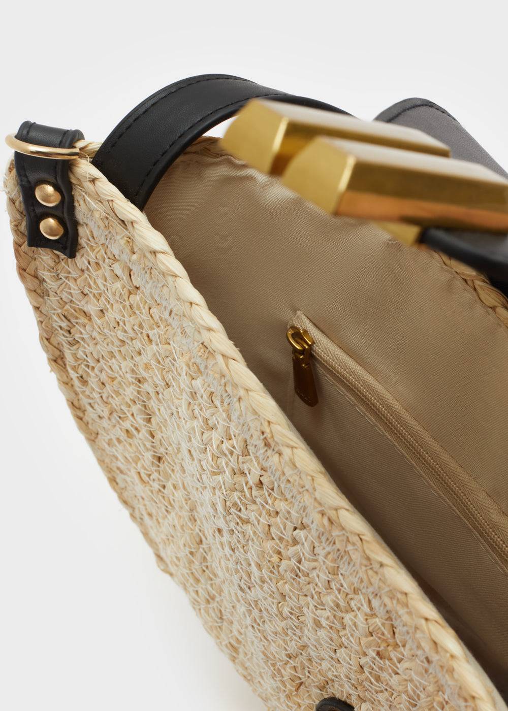 Nalí LAURYN STRAW BAG NATURAL COLOR Saldi