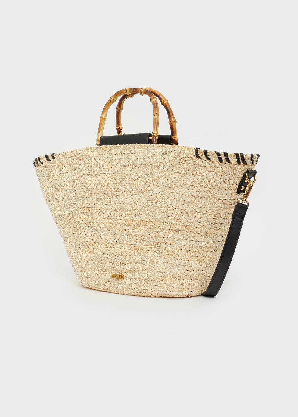 Nalí STRAW BASKET BAG WITH HANDLES Offerte