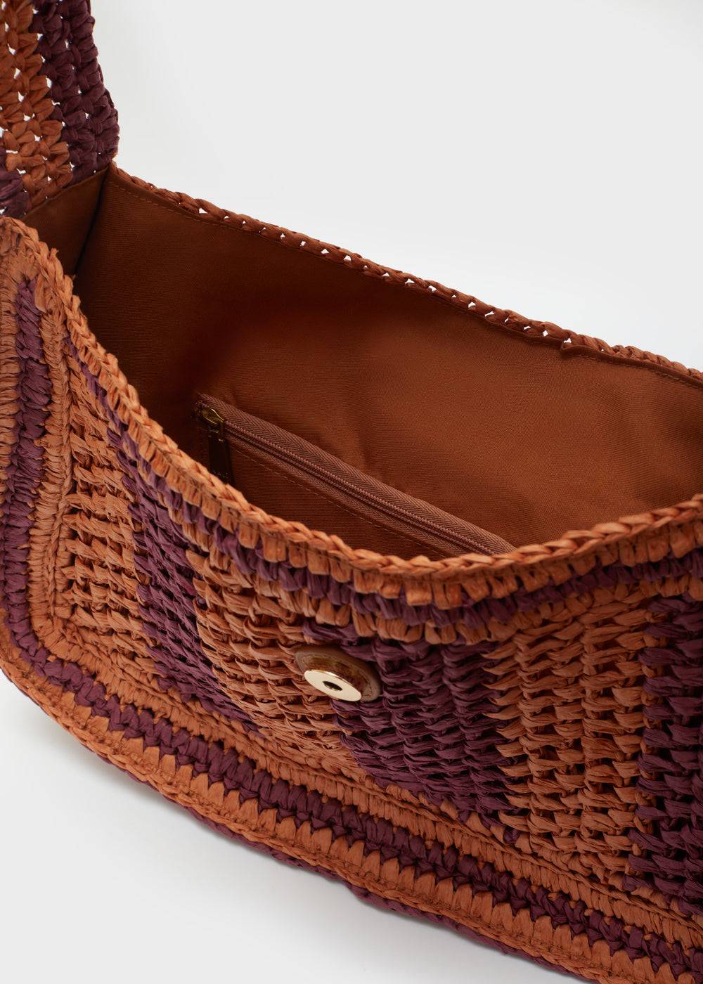 Nalí GIADA SHOULDER BAG ORANGE/BORDEAUX Hotsell
