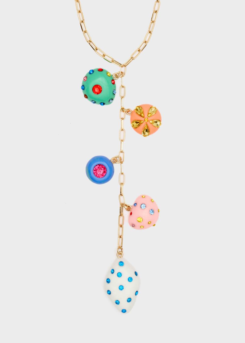 Nalí LONG NECKLACE W/ RESIN MULTICOLOR ELEMENTS Negozio
