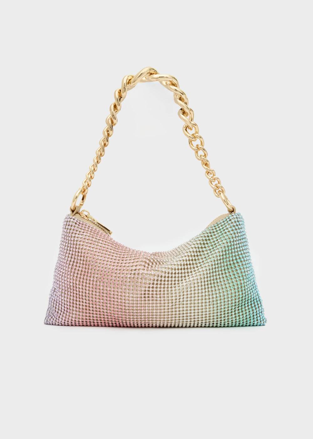 Nalí RAINBOW SHOULDER BAG W/ STONES + COLORS Italia