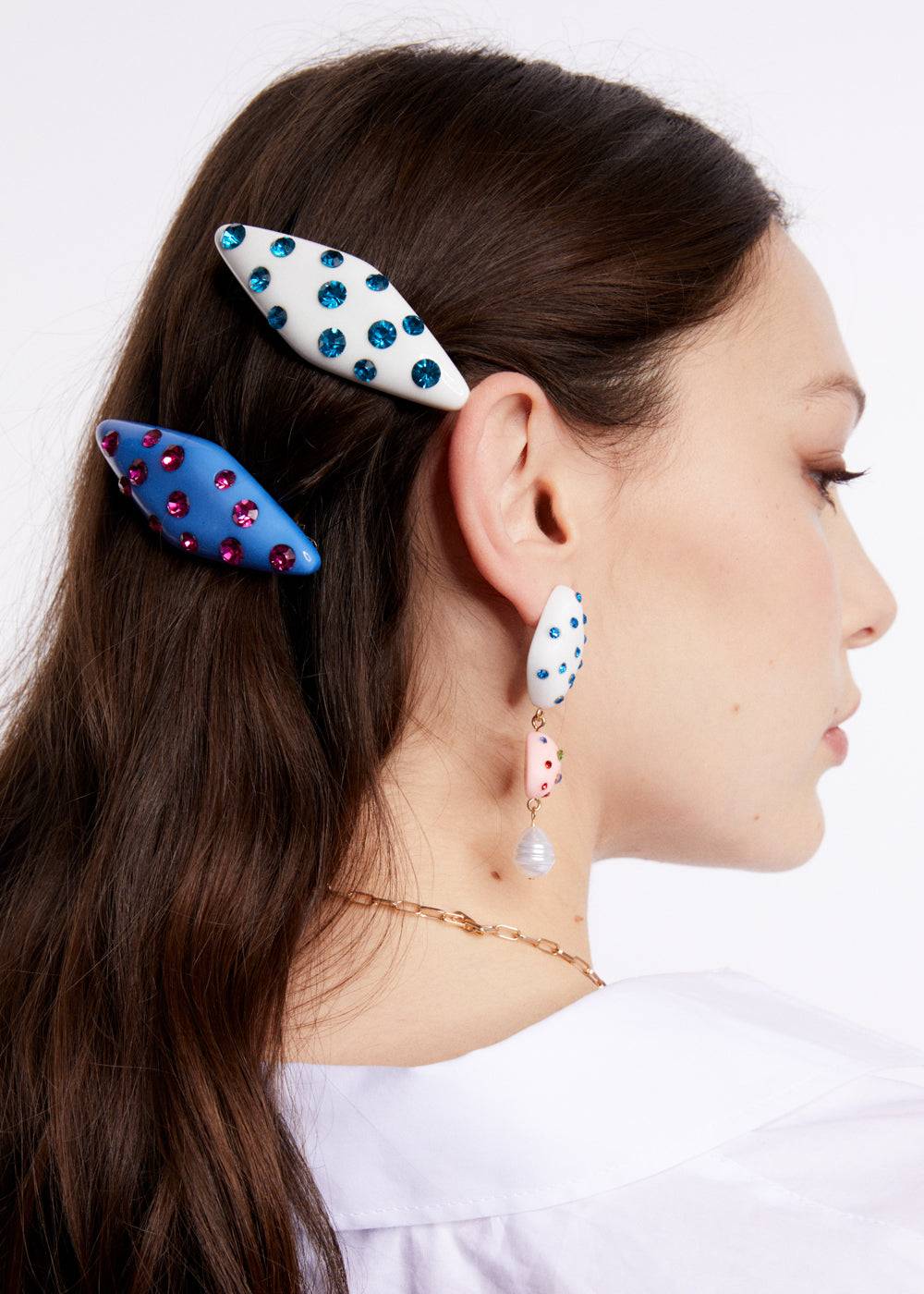 Nalí VIKY RESIN BARRETTE W/ STONES + COLORS 2025