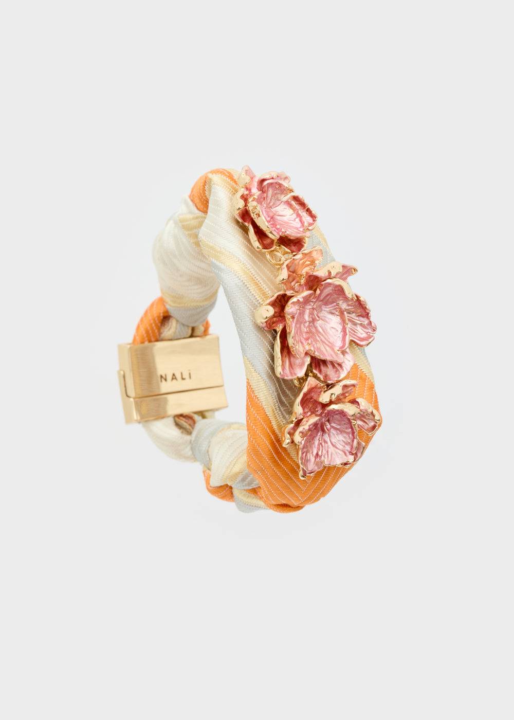 Nalí FABRIC BRACELET WITH PINK FLOWERS I Più Venduti