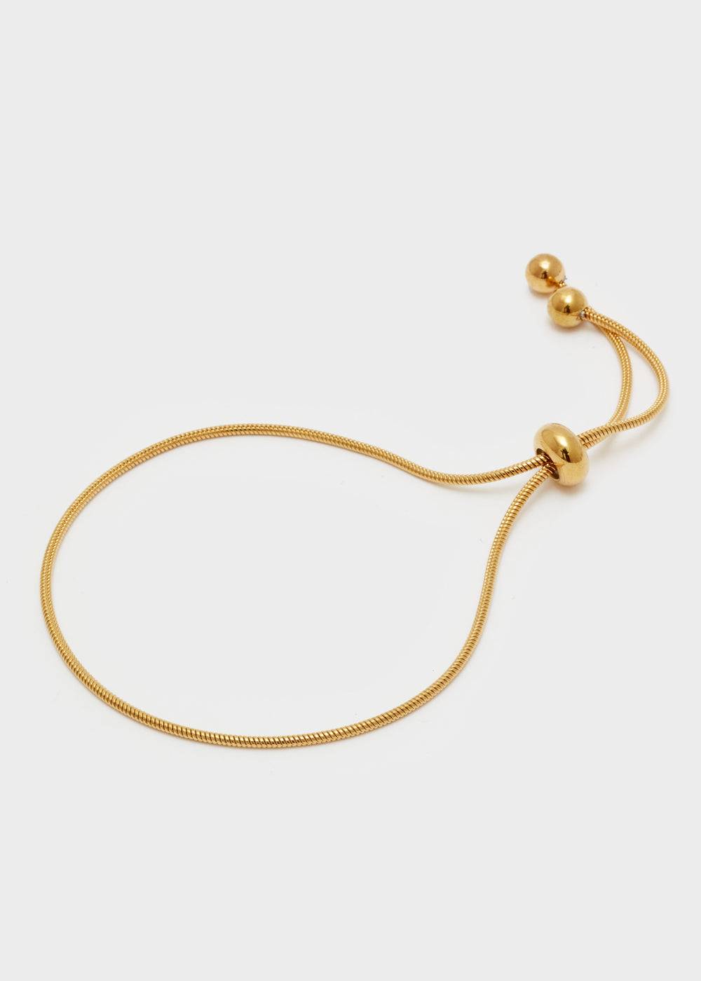 Nalí THIN ADJUSTABLE GOLD BRACELET Saldi Di Fabbrica