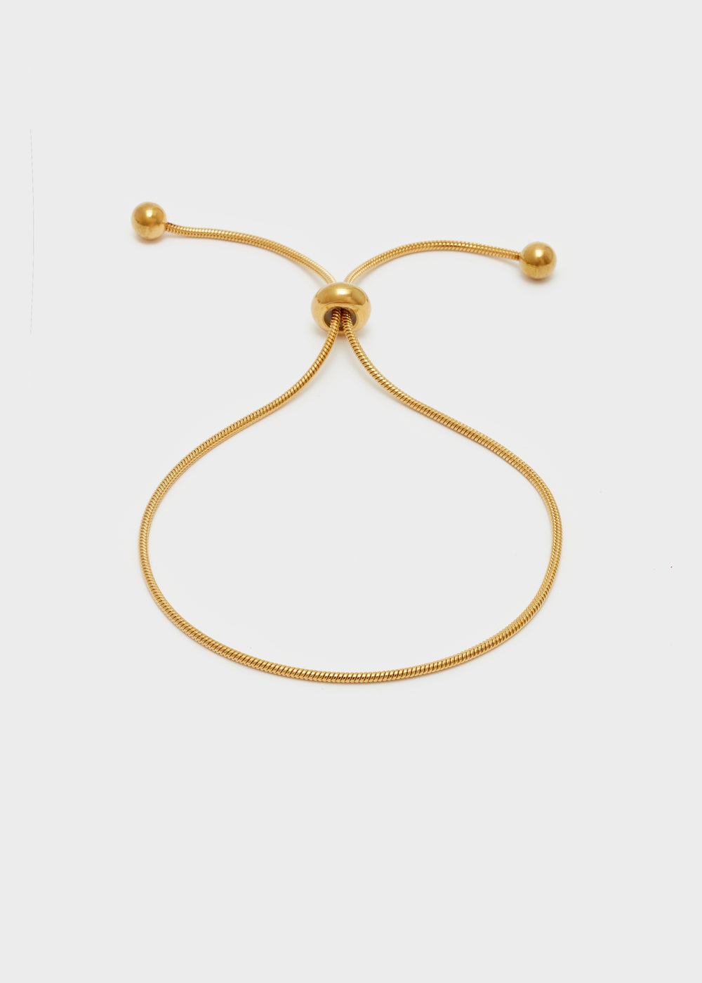 Nalí THIN ADJUSTABLE GOLD BRACELET Saldi Di Fabbrica