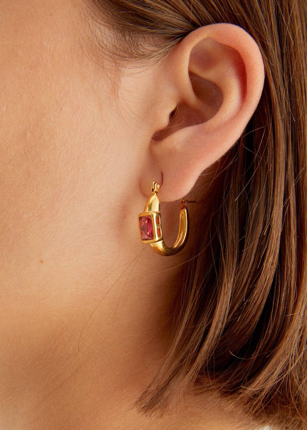 Nalí MILLY HOOP EARRINGS S. STEEL + COLORS Fornitura limitata