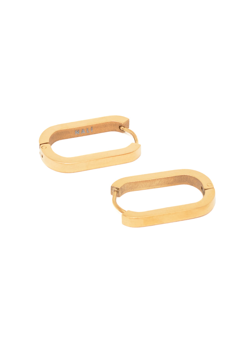 Nalí DIDI GOLD OVAL EARRINGS STAIN. STEEL 2025