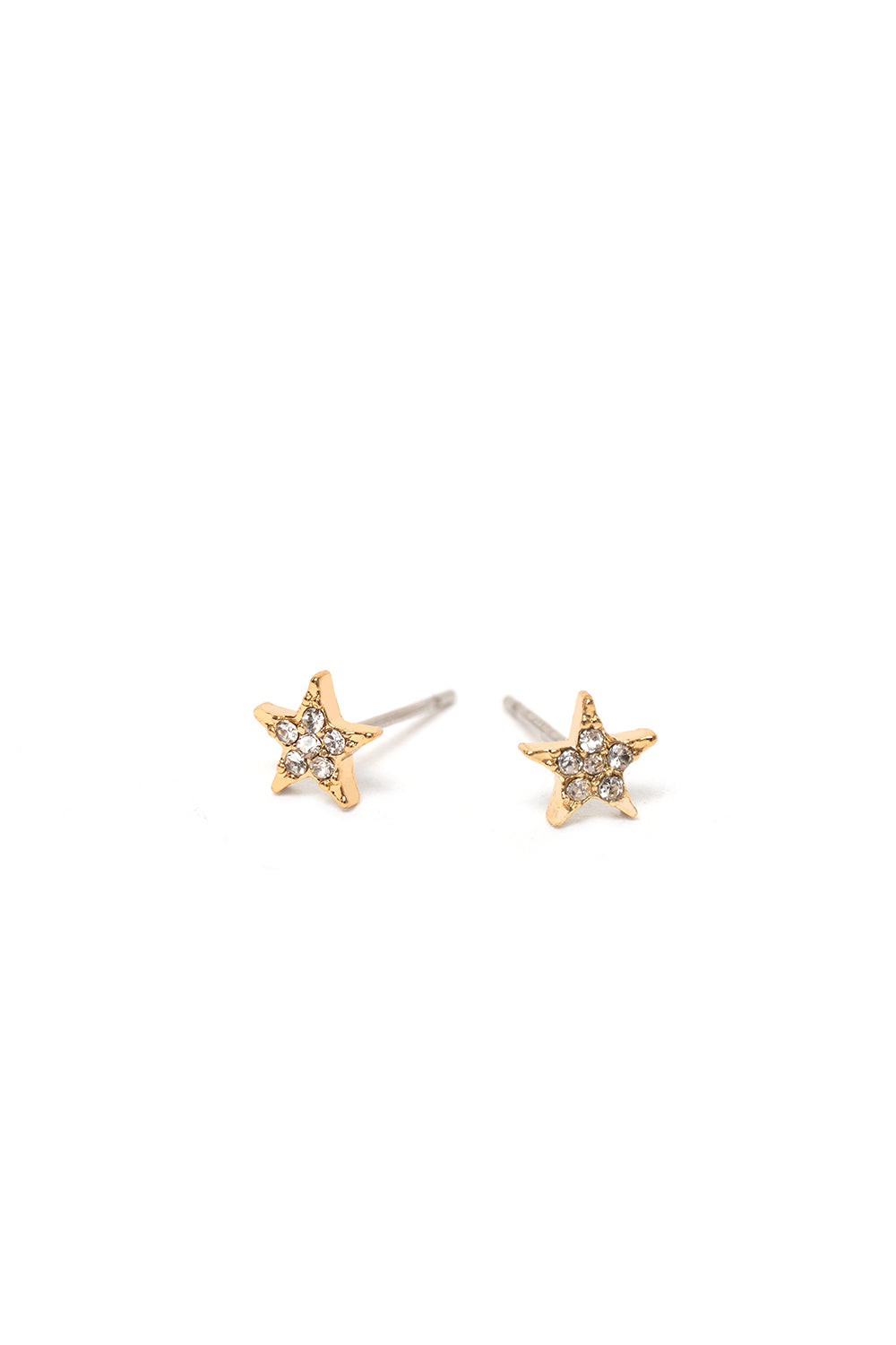 Nalí GOLD STAR CRYSTAL LOBO EARRINGS Italy