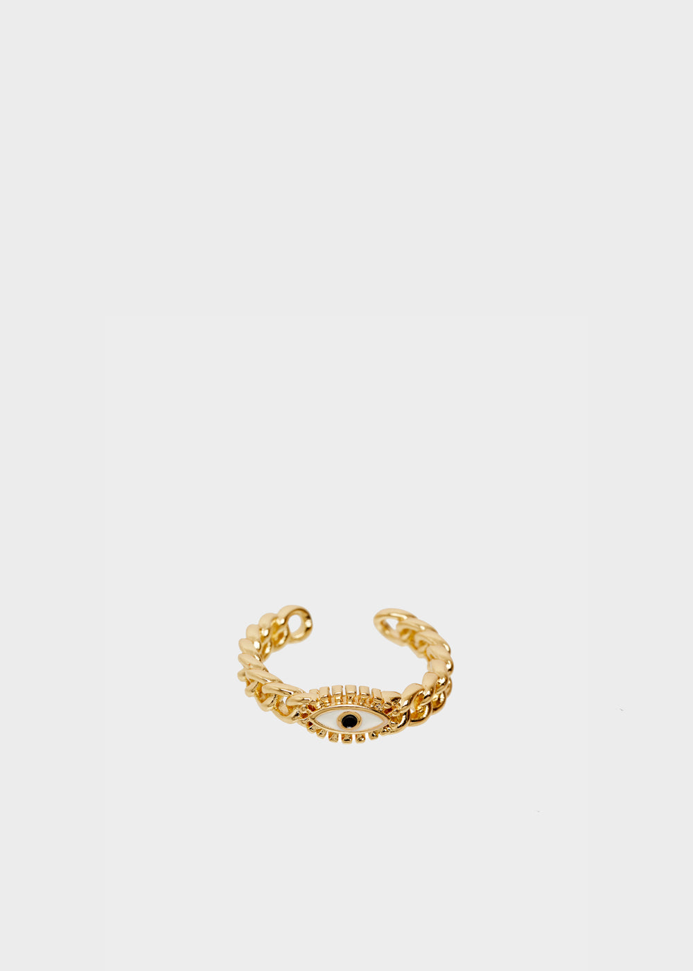 Nalí 14KT GOLD PLATED RING WITH ENAMEL EYE Offerte stagionali