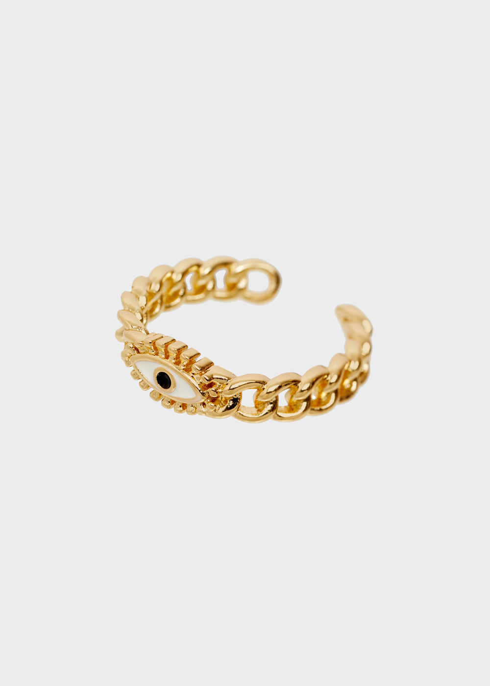 Nalí 14KT GOLD PLATED RING WITH ENAMEL EYE Offerte stagionali