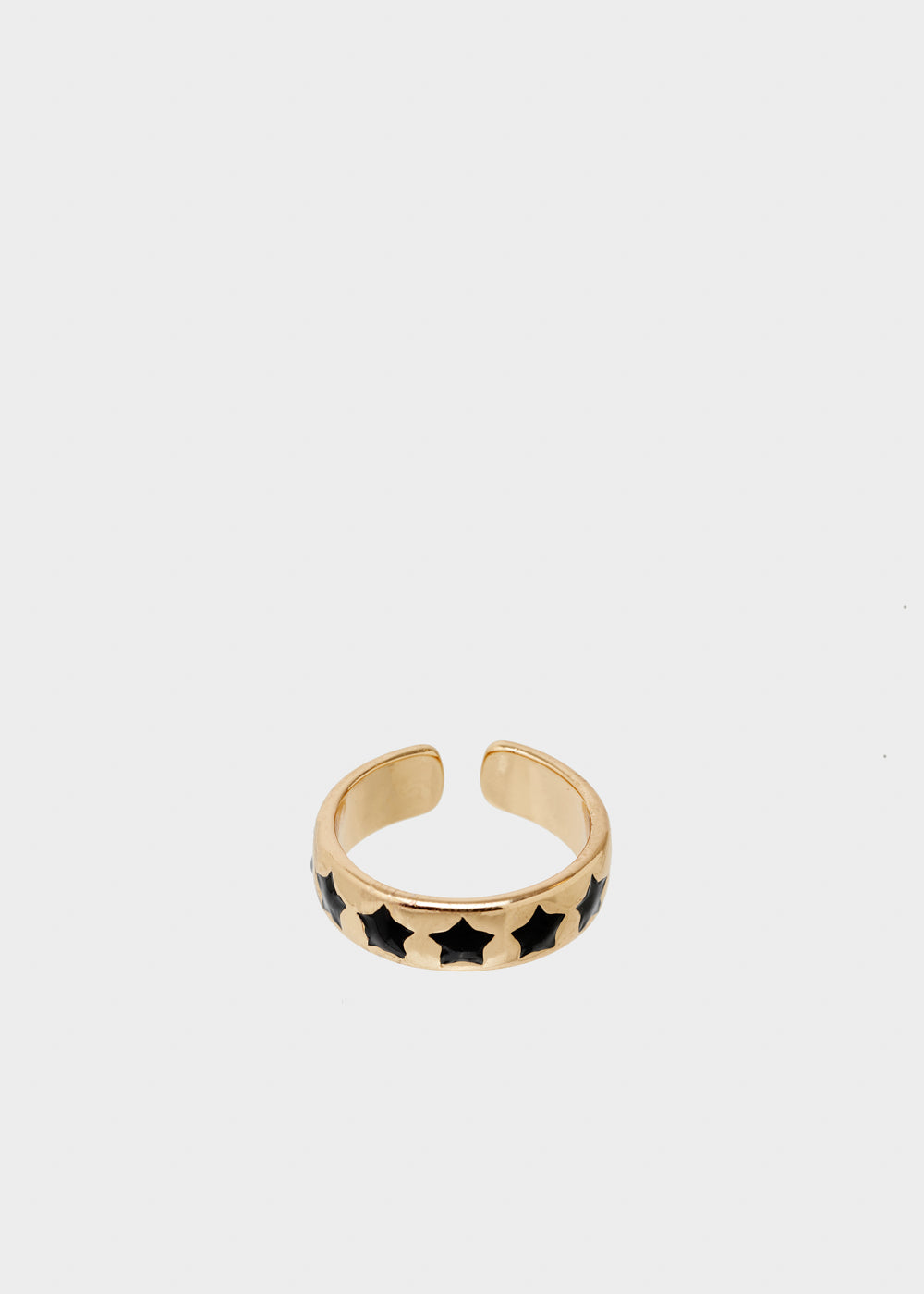 Nalí SUMMY ADJUSTABLE RING W/ BLACK STARS Sottocosto