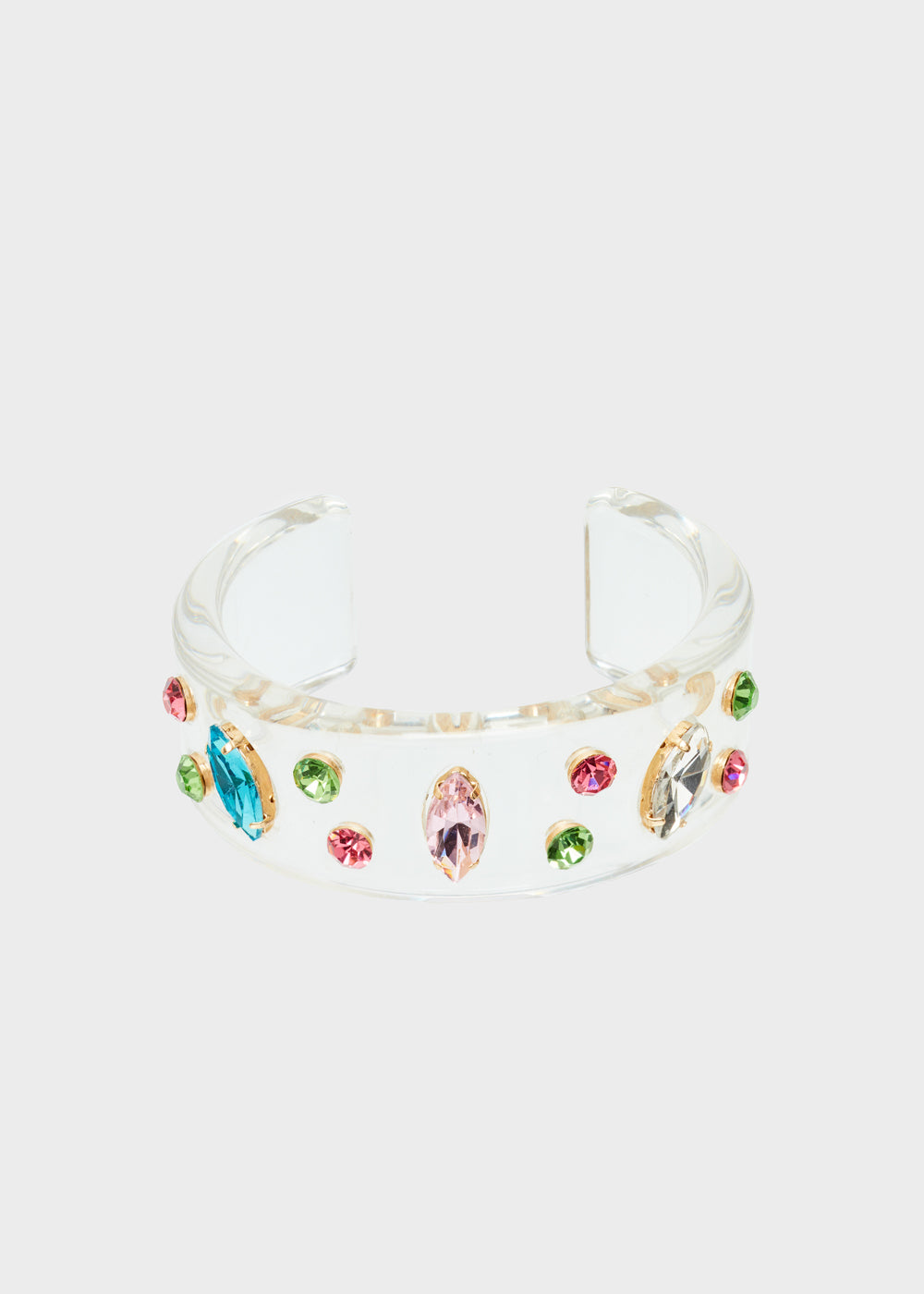 Nalí RIGID BRACELET IN RESIN W/ FUCHSIA STONES Economico