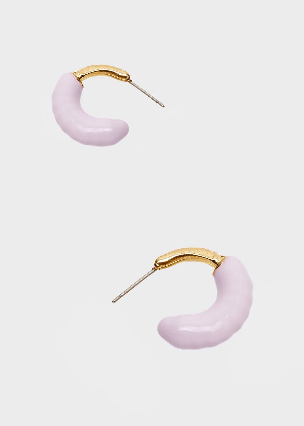 Nalí SHERI HOOP EARRINGS ENAMEL LILAC Outlet