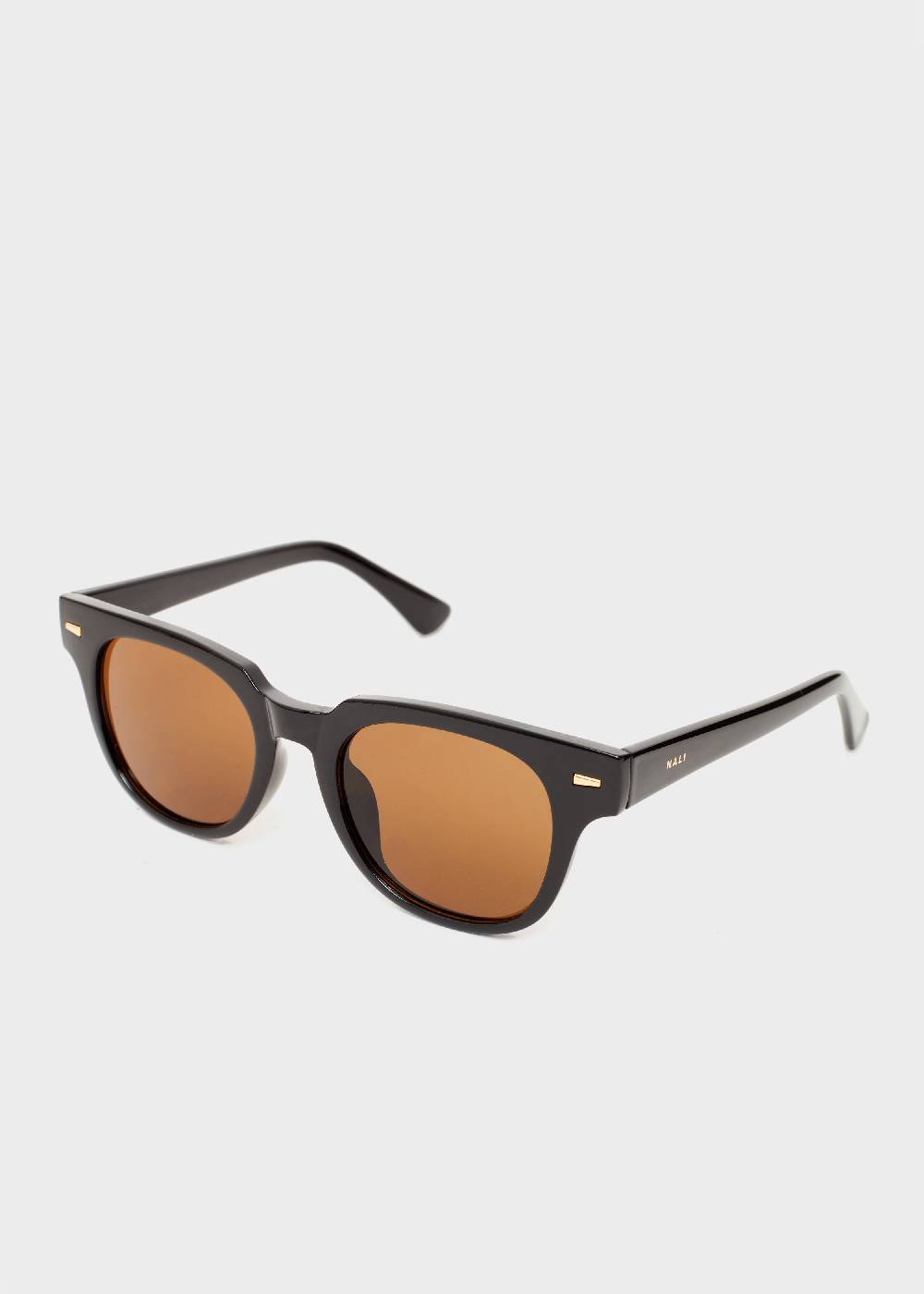 Nalí LEO ROUND LUCID BLACK SUNGLASSES Vendita Calda