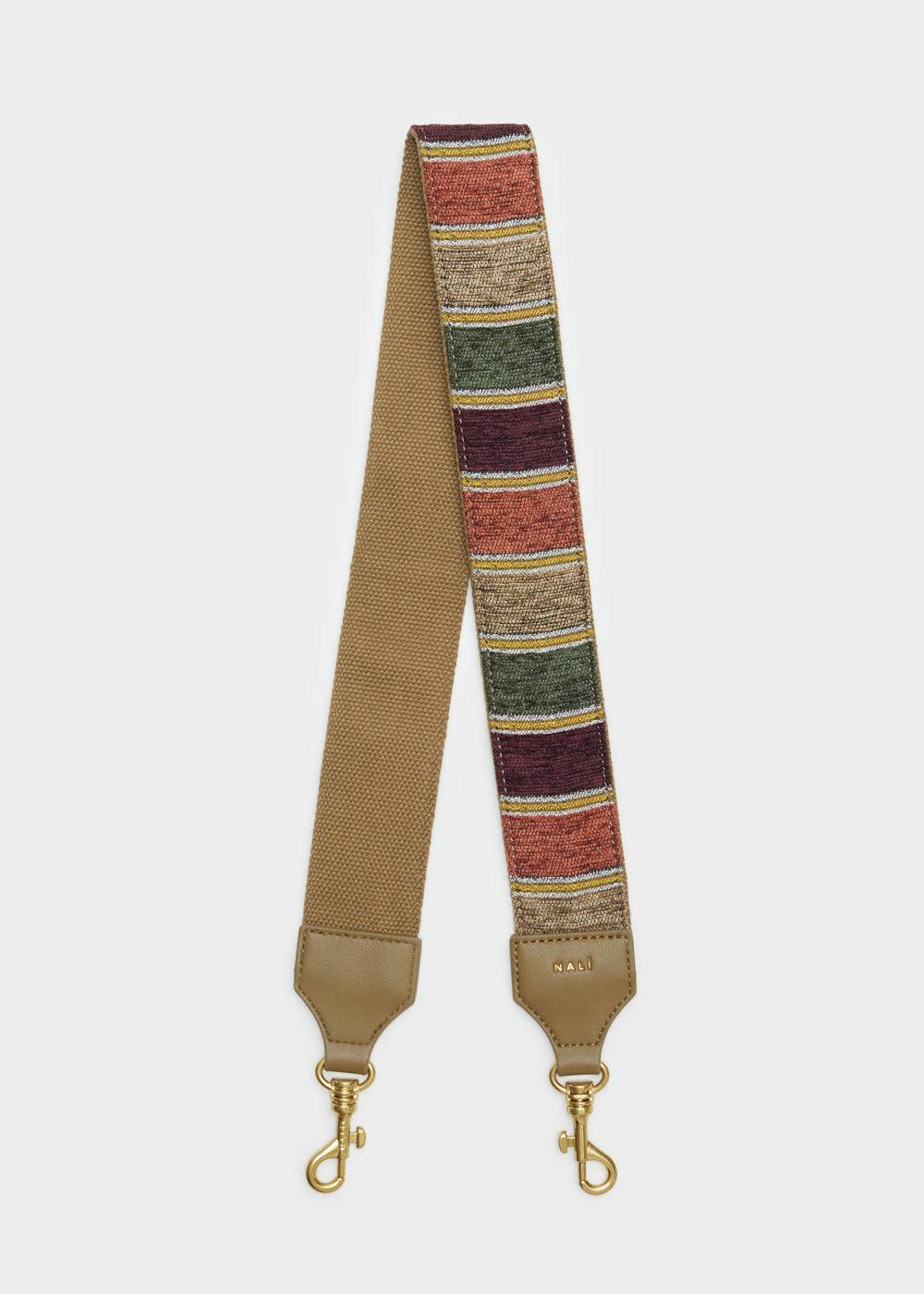 Nalí SALLY STRAP W/ GREEN AND TAUPE STRIPES Negozio