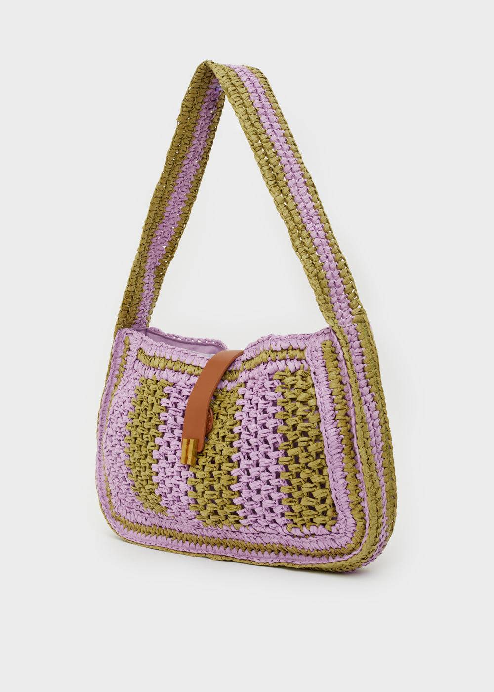 Nalí GIADA SHOULDER BAG GREEN/LILAC Qualità