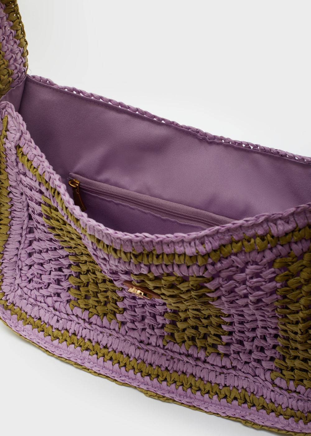Nalí GIADA SHOULDER BAG GREEN/LILAC Qualità