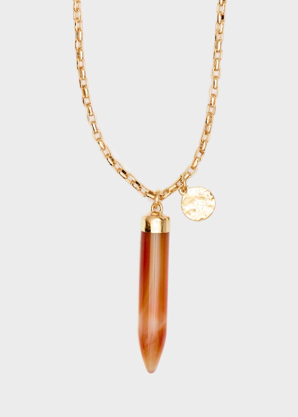 Nalí GOLD NECKLACE + HORN PENDANT Soddisfazione Garantita