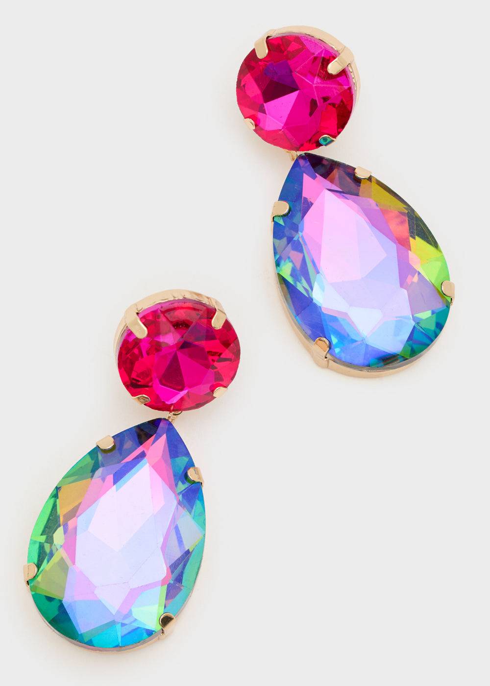 Nalí HYSA TEARDROP EARRINGS STONE + COLORS Consegna Veloce