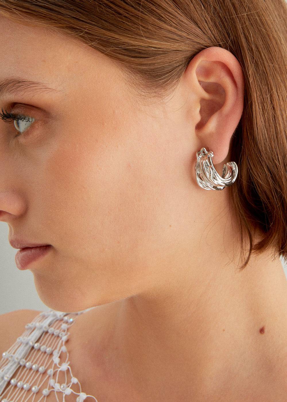 Nalí MEDEA 14KT HOOP EARRINGS + COLORS Sottocosto