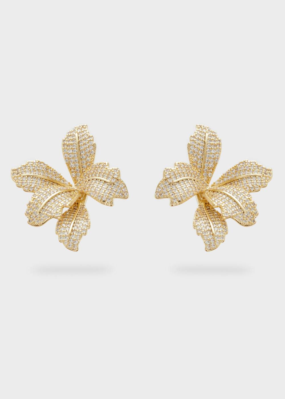 Nalí MISS FLOWER EARRINGS W/ STONES + COLORS Sconto