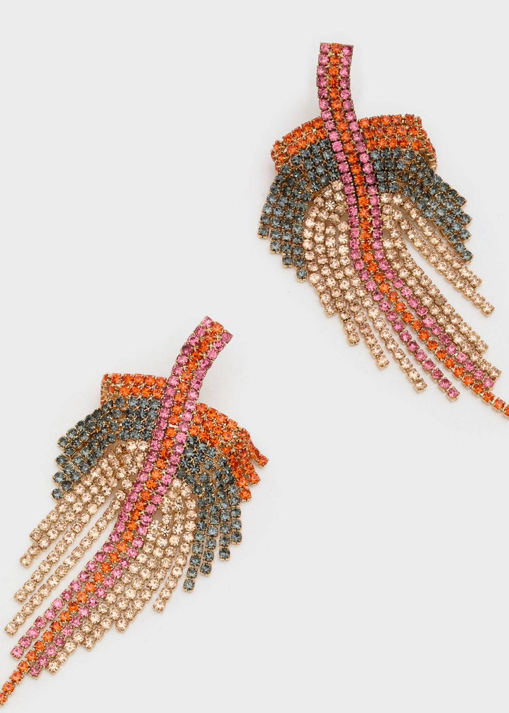 Nalí FANCY LONG EARRINGS W/ + COLORS Economico