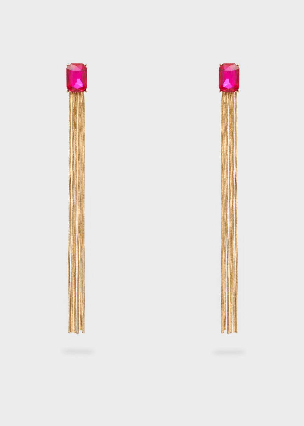 Nalí GIRLY LONG EARRINGS W/ STONE + COLORS Consegna Veloce