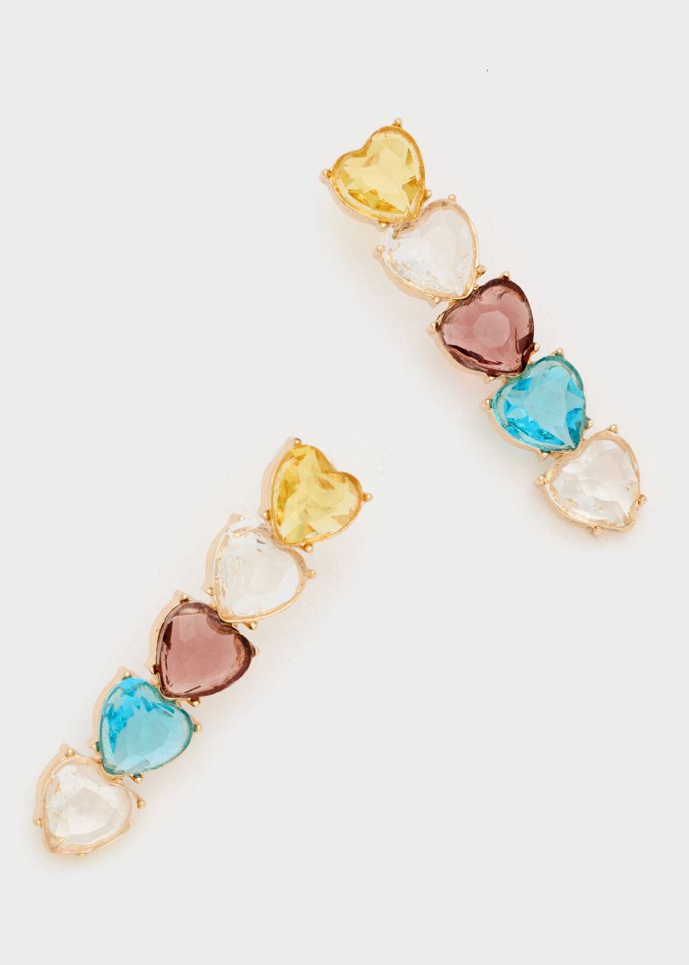 Nalí HEAR EARRINGS W/ STONES + COLORS Vendita Calda
