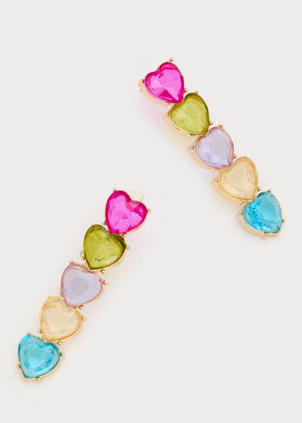 Nalí HEAR EARRINGS W/ STONES + COLORS Vendita Calda