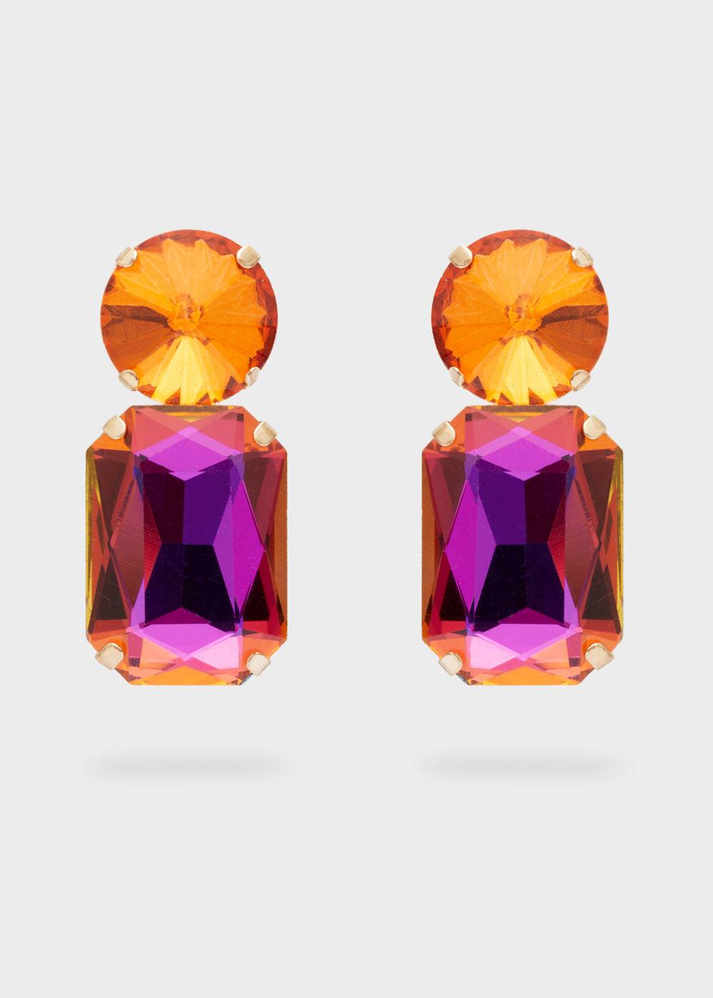 Nalí CINCIN CLIP EARRINGS W/ STONES + COLORS Vendita Economica