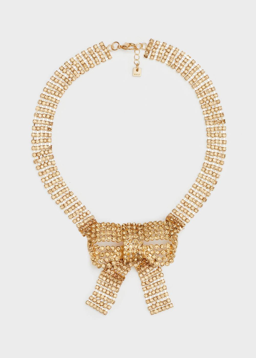 Nalí NECKLACE W/ BOW + STONES + COLORS Negozio