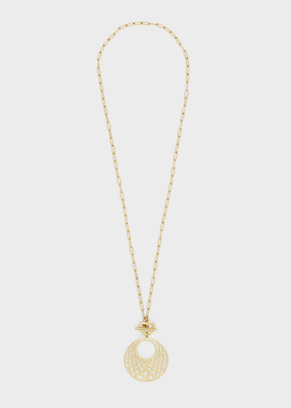 Nalí 14KT GOLD PLA. S. STEEL DRILLED NECKLACE Online