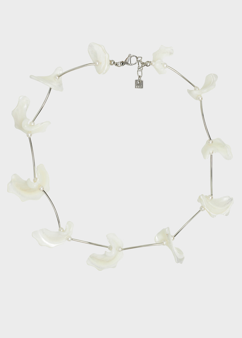 Nalí SILVER NECKLACE W/ WHITE SHELLS Hotsell