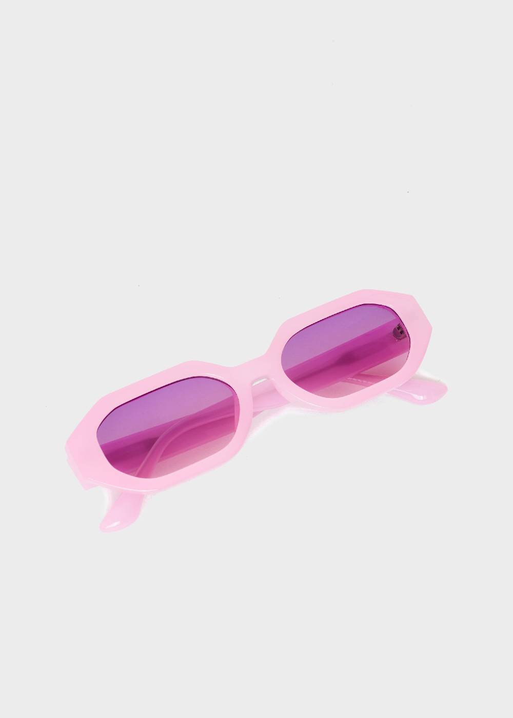 Nalí FLAVIA RECTANGULAR PINK SUNGLASSES Vendita Economica