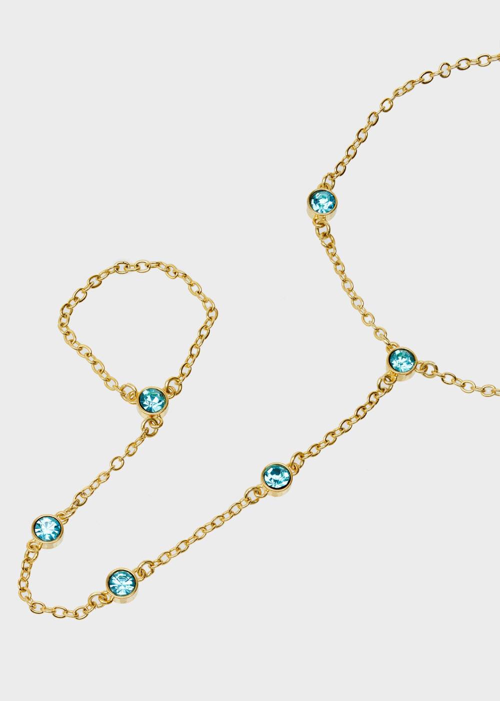 Nalí GOLD BRACELET RING WITH STONES Online Outlet
