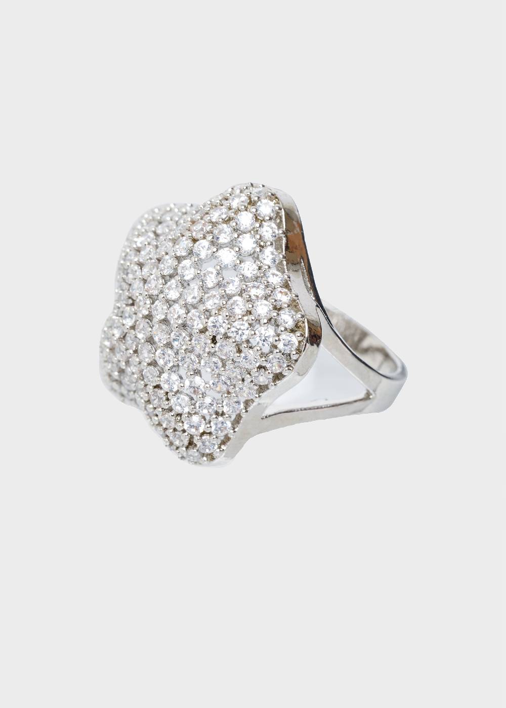 Nalí MABEL STAR RING W/ ZIRCONS IN SILVER In Saldo