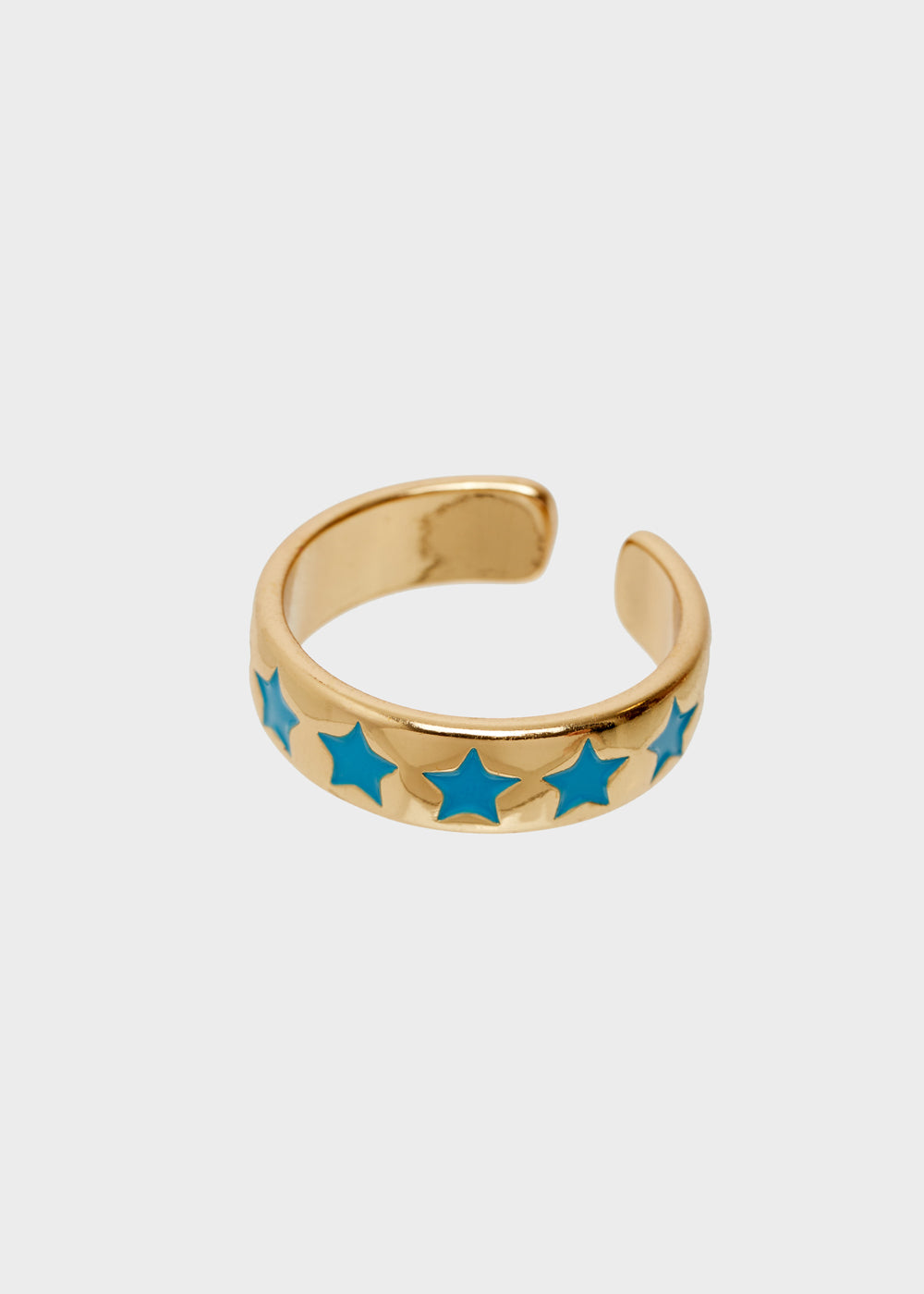 Nalí SUMMY ADJUSTABLE RING W/ BLUE STARS Italy