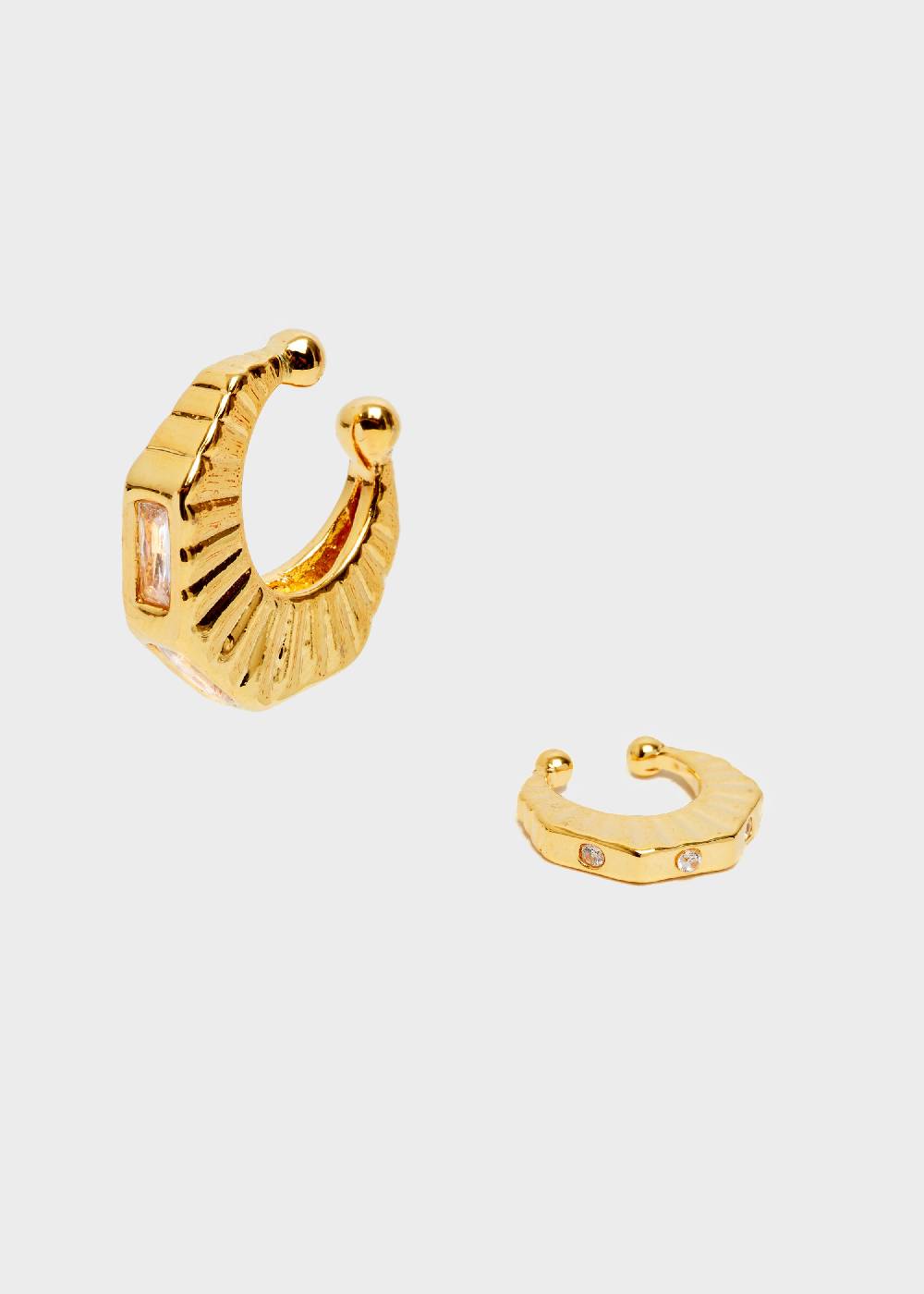 Nalí GOLD EARCUFF WITH ZIRCONS Qualità