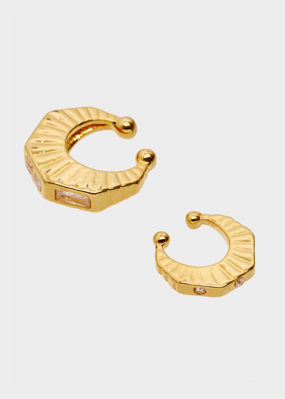 Nalí GOLD EARCUFF WITH ZIRCONS Qualità