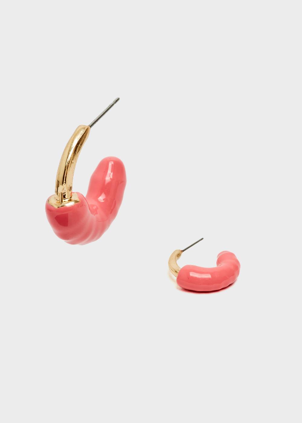 Nalí SHERI HOOP EARRINGS ENAMEL CORAL Promozione