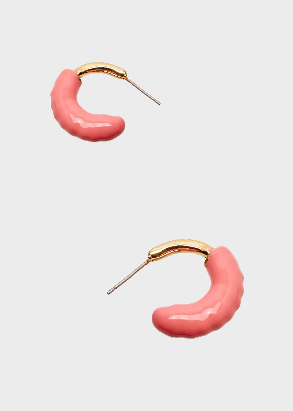Nalí SHERI HOOP EARRINGS ENAMEL CORAL Promozione
