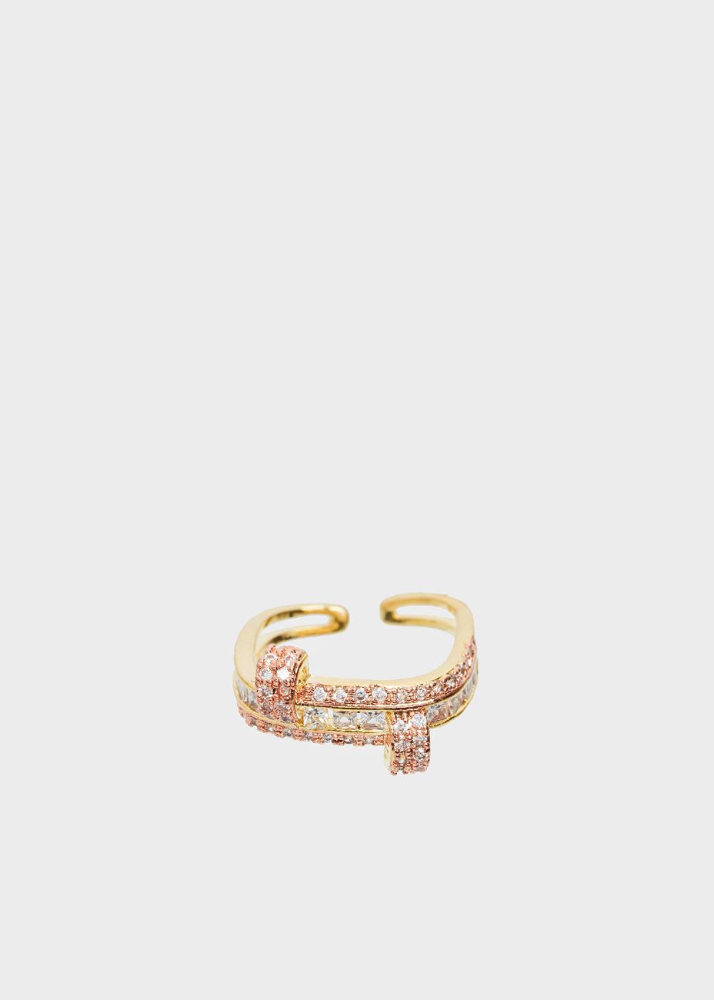 Nalí 14K GOLD PLATED RING WITH ZIRCONS Acquista Ora