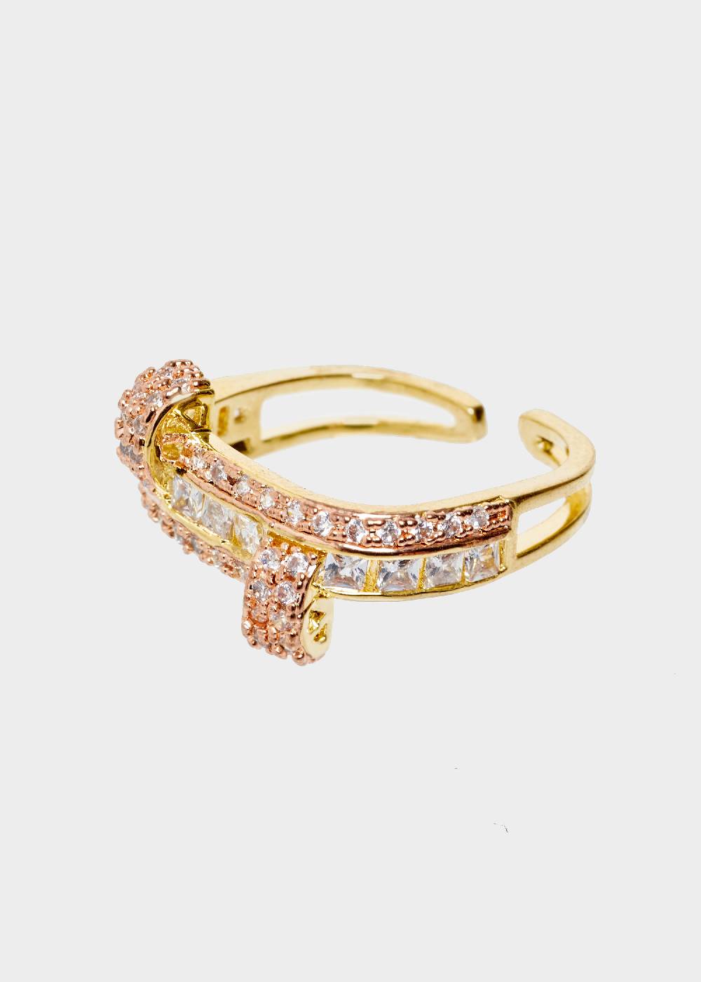 Nalí 14K GOLD PLATED RING WITH ZIRCONS Acquista Ora