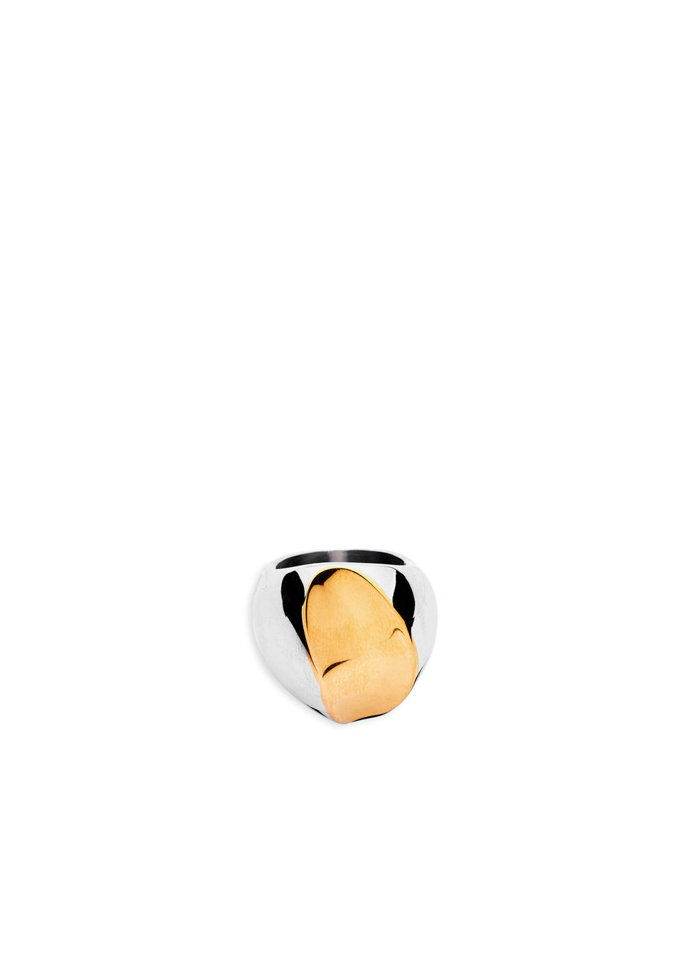 Nalí GOLD & SILVER ROUNDED RING STAIN. STEEL Shopping Online