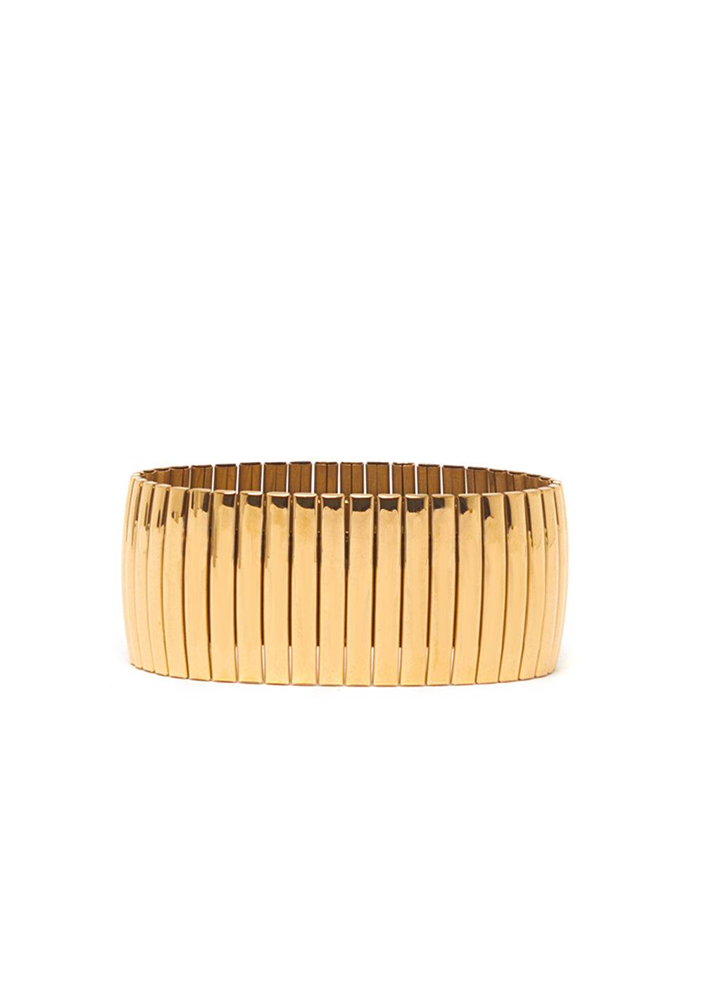 Nalí JARA ELASTIC BRACELET IN GOLD STAINLESS STEEL Sconto
