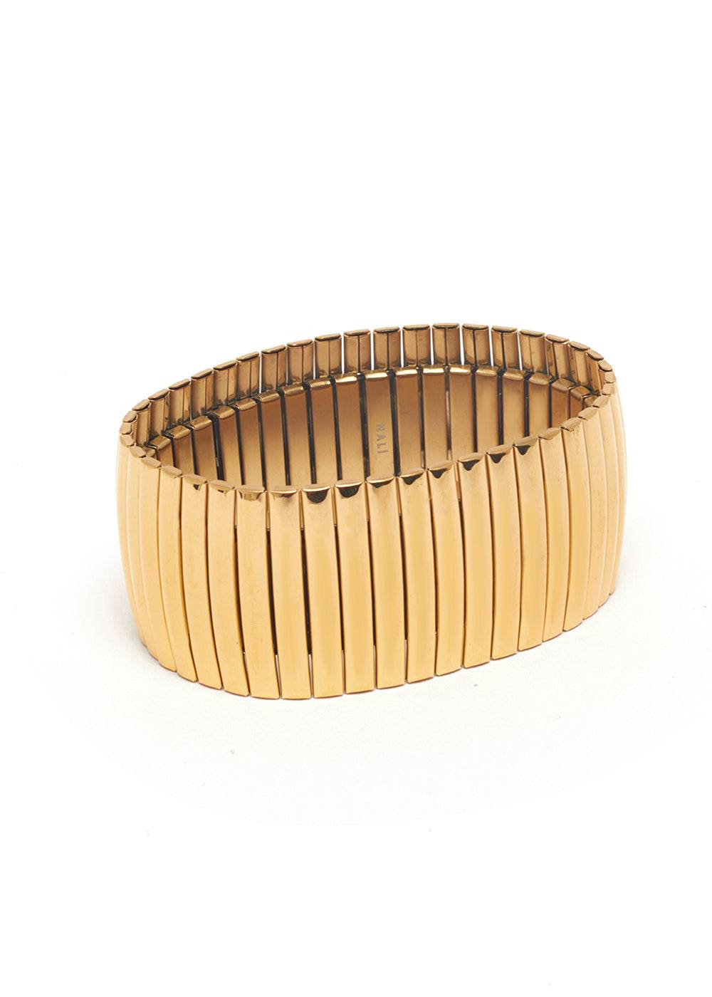 Nalí JARA ELASTIC BRACELET IN GOLD STAINLESS STEEL Sconto