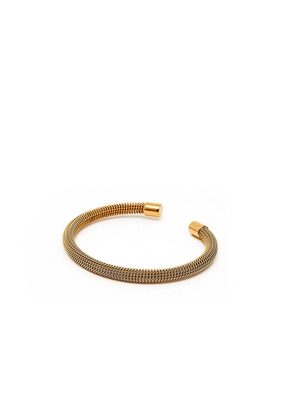 Nalí GOLD TUBULAR OPEN BANGLE Outlet